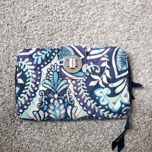 Vera Bradley Blue and White Paisley Wallet